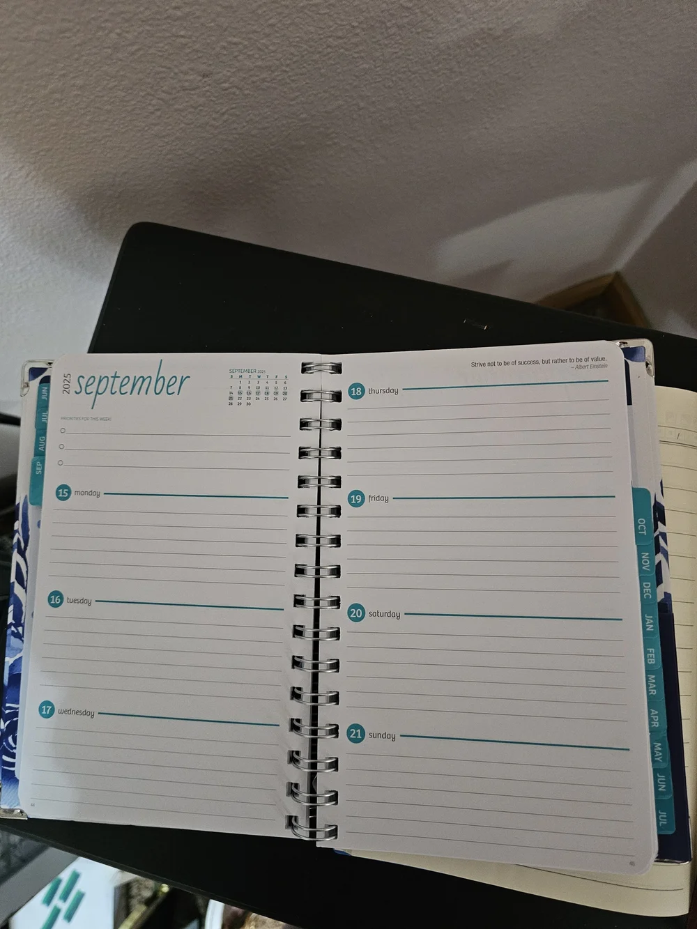 Difference Maker Teal Journal & Blue Floral 2025-2026 Planner Set
